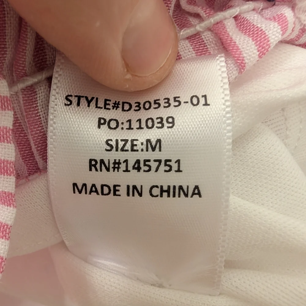 Pink Striped Womans Dress - Picture 2 of 7
